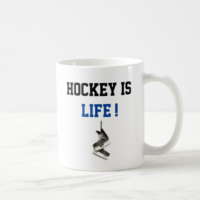 Customizable Hockey is Life Mug 2 (Right)