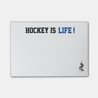 Customizable Hockey is Life Post It's Post-it Notes