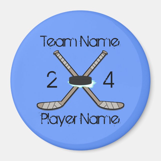 Customizable Hockey Magnets (Front)