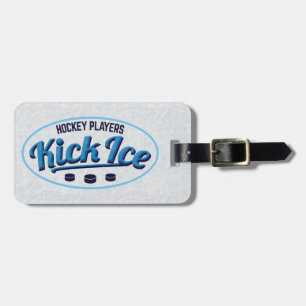 Customizable Hockey Players Kickice Luggage Tag