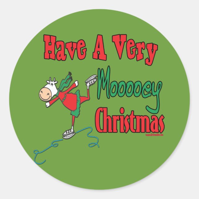 Customizable Holiday Fun Stuff Classic Round Sticker (Front)