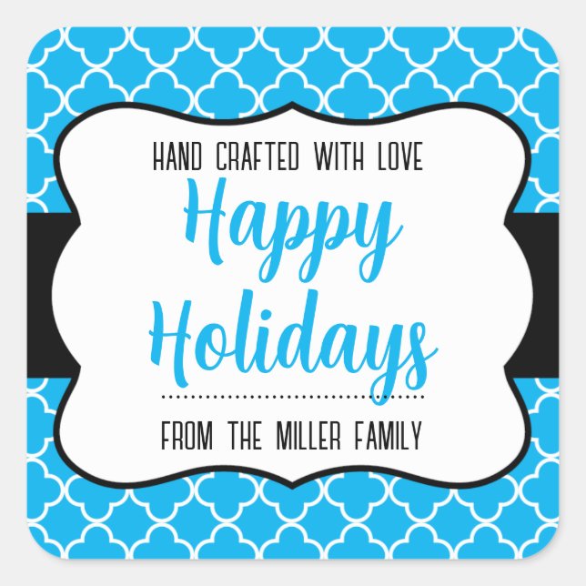 Customizable Holiday Label VE031sqv1 (Front)