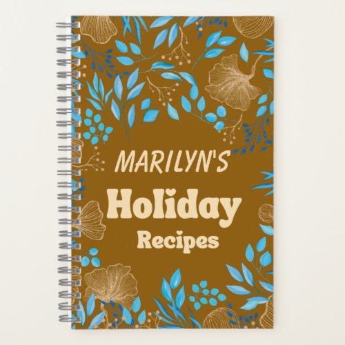 Customizable Holiday Recipe Notebook
