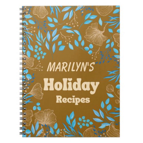 Customizable Holiday Recipe Notebook