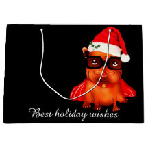 Customizable holiday santa bulldog