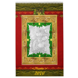 Customizable Holidays Photo Frames 2010 Calendar