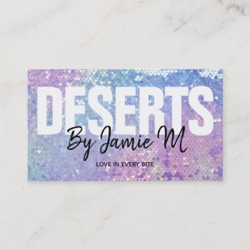 Customizable Holographic Deserts Business Cards by MsRenny at Zazzle