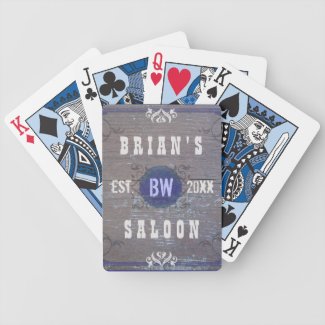 Customizable Home Bar Beer Saloon Deck Of Cards