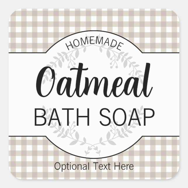 Customizable Homemade Label HM003_03sqv7 (Front)