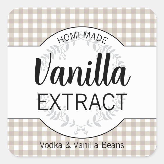 Customizable Homemade Label HM003_03sqv8 (Front)
