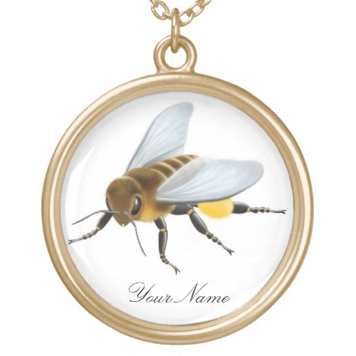 Customizable Honey Bee Necklace