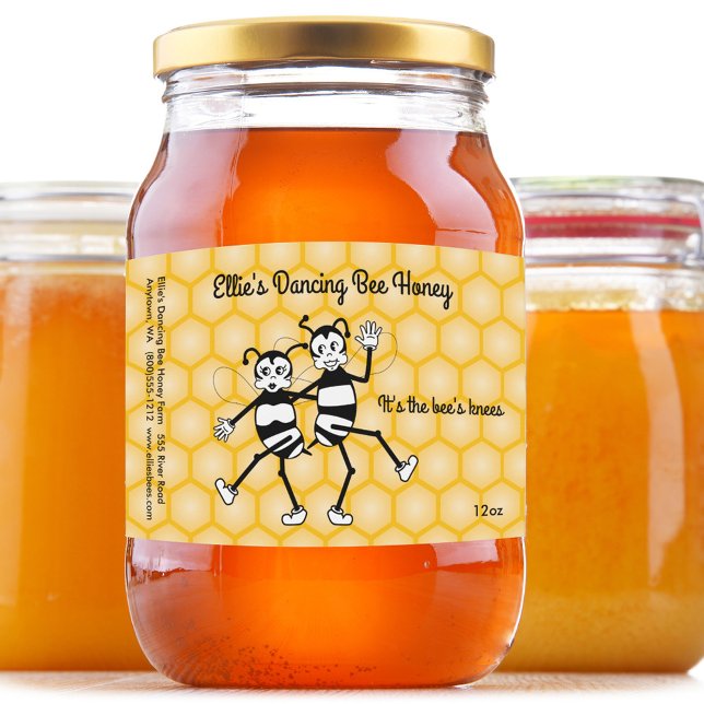 Customizable honey jar label (Creator Uploaded)