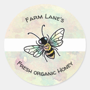 Customizable honey jar sticker