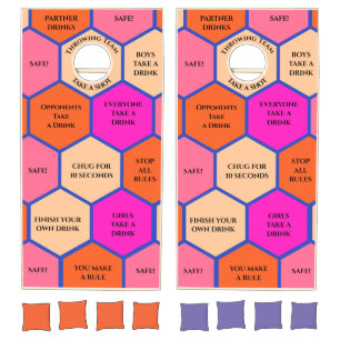 Customizable Honeycomb Party Drinking Game