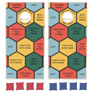 Customizable Honeycomb Party Drinking Game