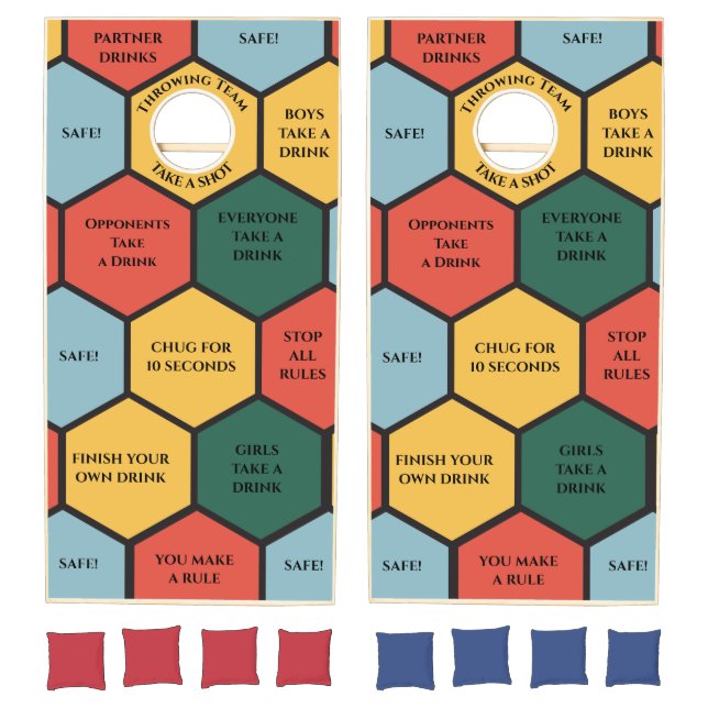 Customizable Honeycomb Party Drinking Game (Set)