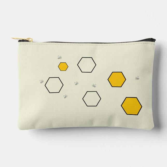 Customizable Honeycomb Pouch | My Doodads Pouch (Front)