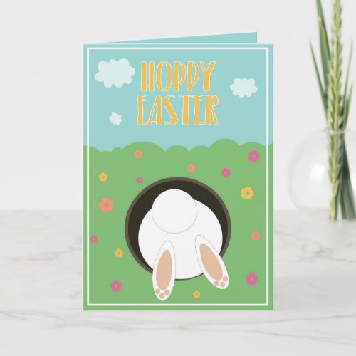 Customizable Hoppy Easter greeting card