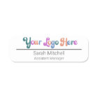Customizable Horizontal Logo Title Employee