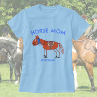 Customizable: Horse Mom - Chestnut Horse Doodle