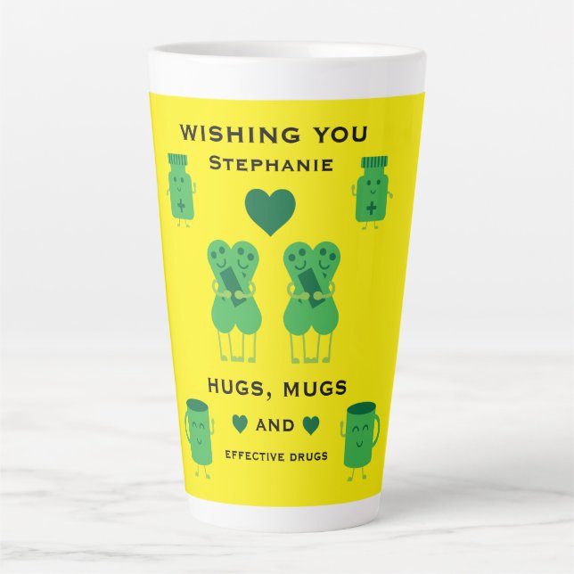 Customizable Hospital Recovery Latte Mug (Front)