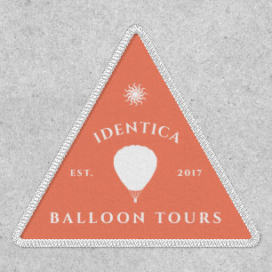 customizable HOT AIR BALLOON club triangle patch