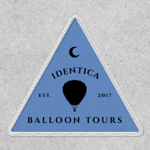 customizable HOT AIR BALLOON club triangle patch