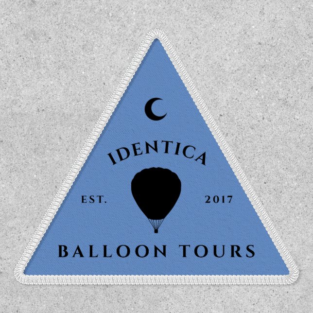 customizable HOT AIR BALLOON club triangle patch (Front)