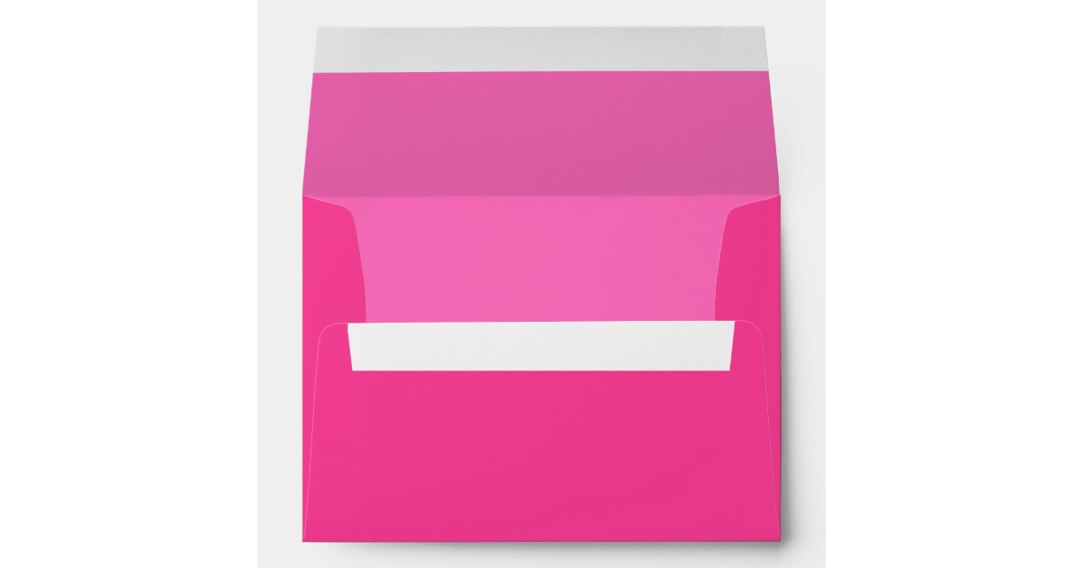 Customizable Hot Pink Wedding Envelopes | Zazzle