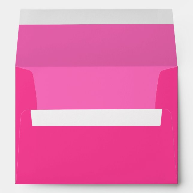 Customizable Hot Pink Wedding Envelopes (Back (Bottom))