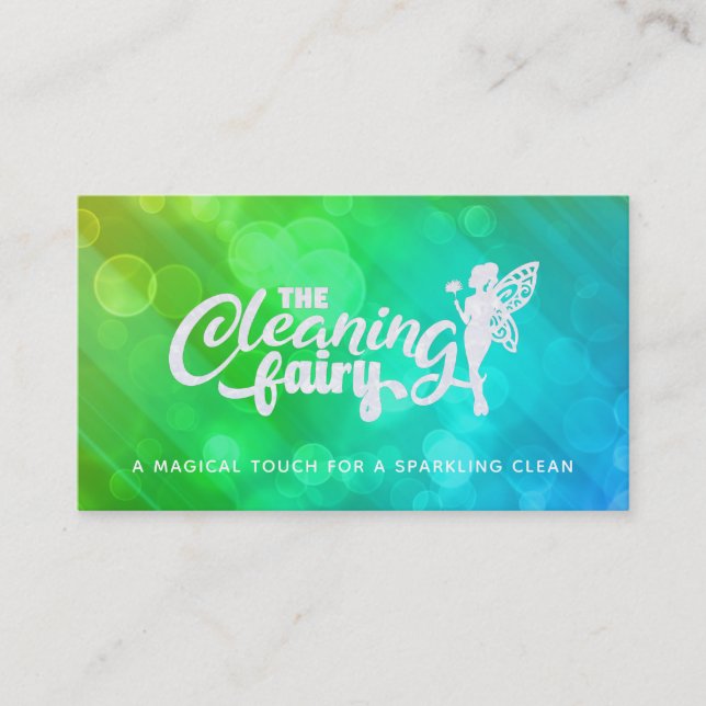 Customizable House Cleaning Business Cards logo (Front)