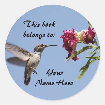 Customizable Hummingbird Sticker by poozybear at Zazzle