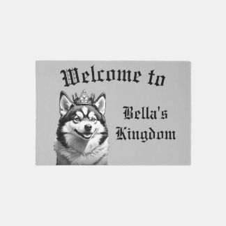 Customizable Husky Rug - Dog Lover Doormat