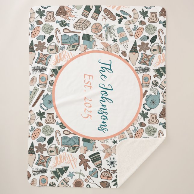 Customizable Hygge Family Blanket  (Front)