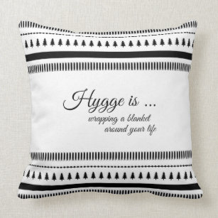 Customizable HYGGE is ... Add Own Quote, Meaning Throw Pillow