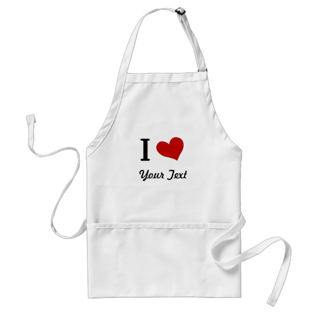 Customizable I Heart Apron (Front)