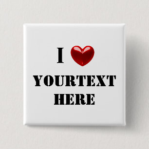 Customizable i heart button