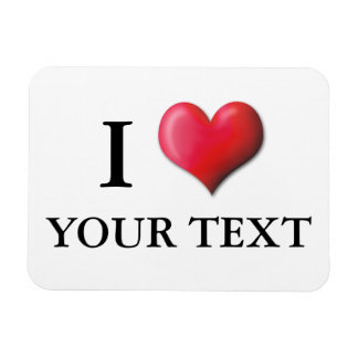 Customizable I Heart Magnet 0005