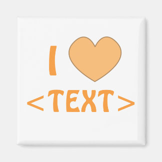 Customizable I Heart Magnet 0008