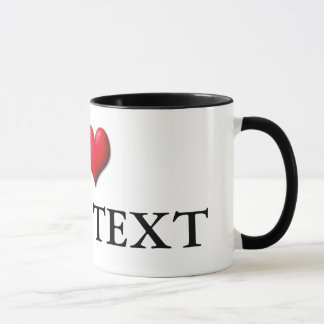 Customizable I Heart Mug 0001