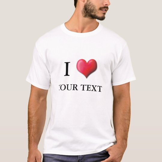 Customizable I Heart Shirt 0001