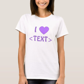 Customizable I Heart Shirt 0006