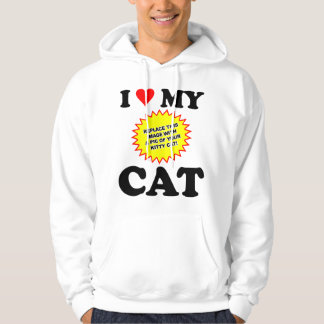 CUSTOMIZABLE I Love My Cat Hoodie