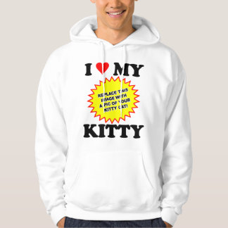 CUSTOMIZABLE I Love My Kitty Hoodie