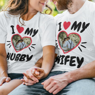Customizable [I Love My WIFEY/HUBBY] T-Shirt
