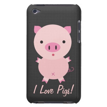 Customizable I Love Pigs Ipod Case