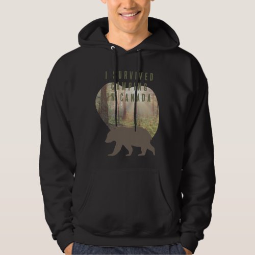 Customizable I survived camping in Canada Hoodie