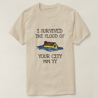 Customizable I survived the flood T-Shirt