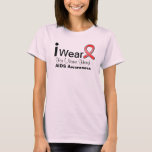 Customizable I Wear AIDS Ribbon T-Shirt