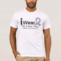 Customizable I Wear General Cancer Ribbon T-Shirt